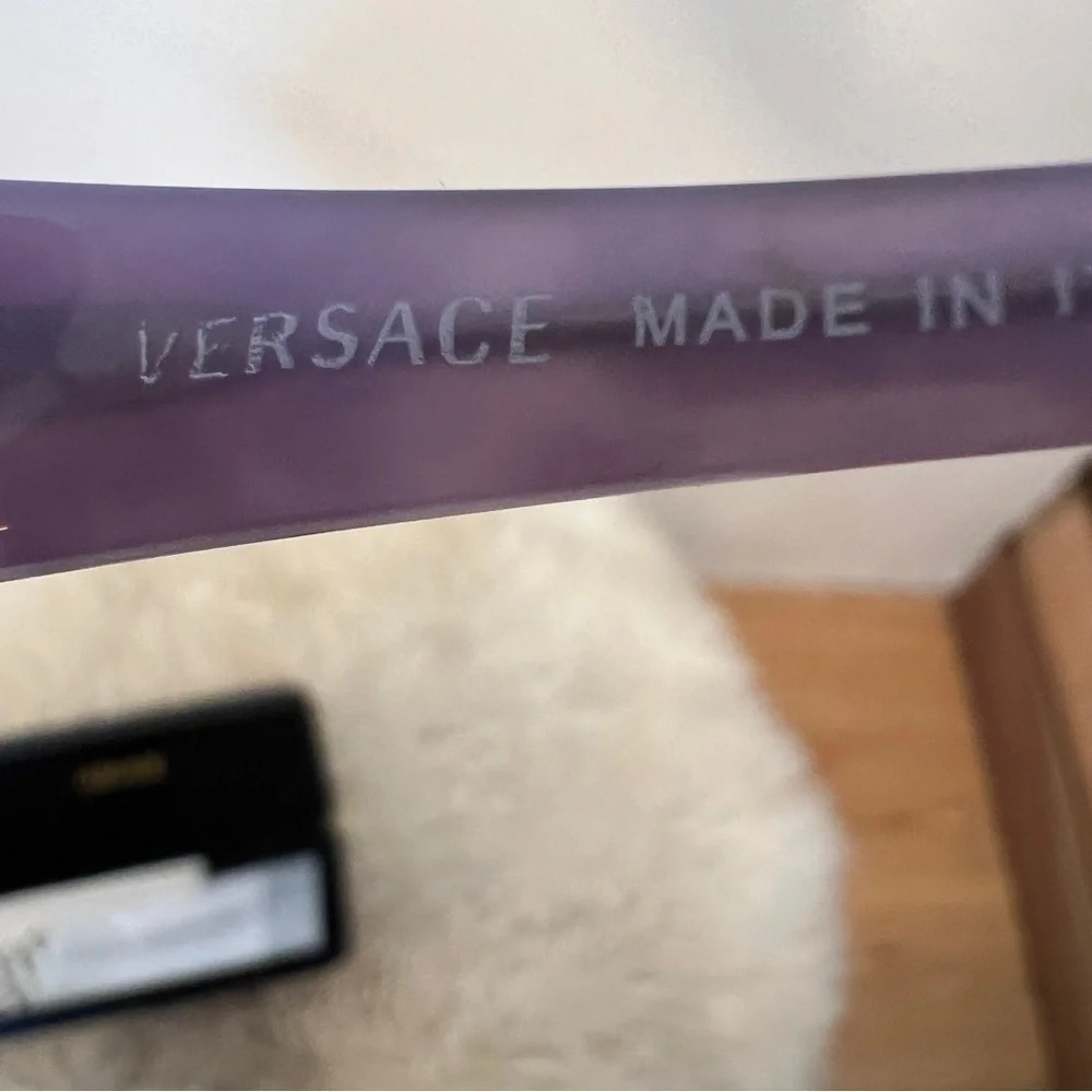 VERSACE Lavender metal Frames w/Plastic Arms. Medusa Logo at temples